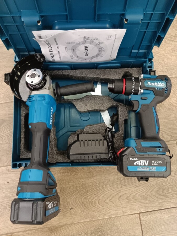 Набор инструментов УШМ + шуруповёрт Makita